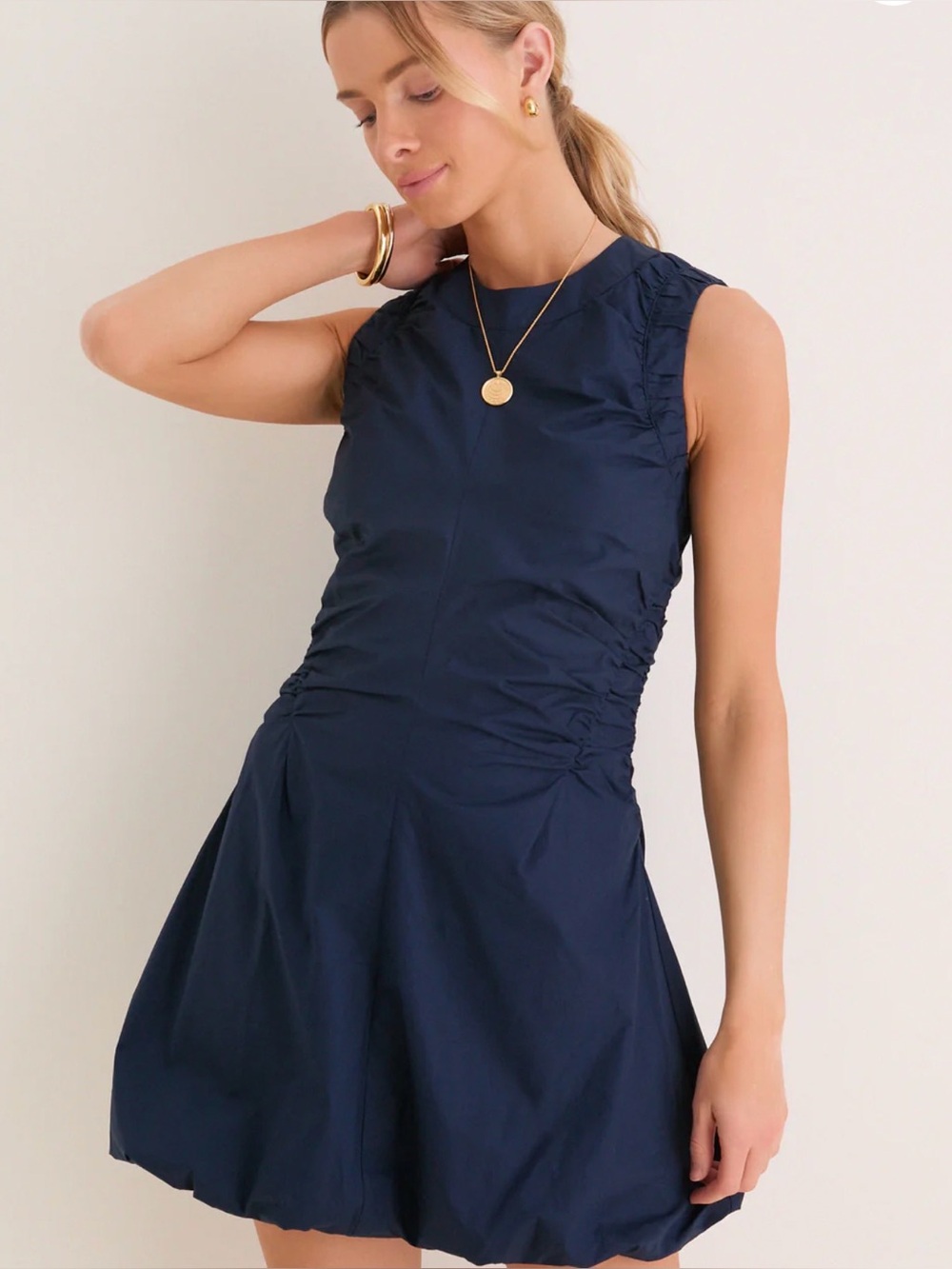 Tuckernuck Navy Cotton Alisa Dress